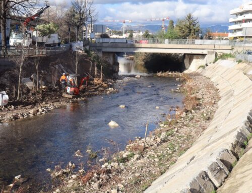 Travaux de restauration et de replantation de la digue de la Cagne